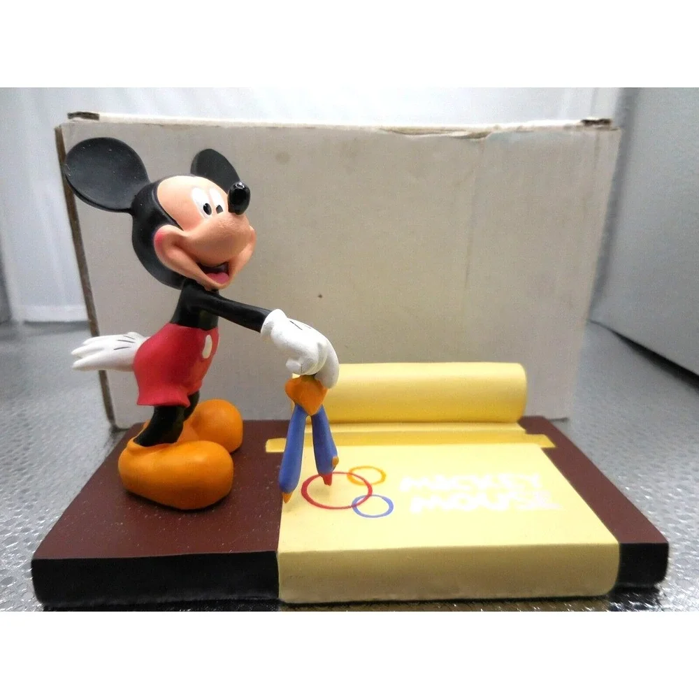 Disney Mickey Mouse Writing Scroll Figure Stand 5 1/2